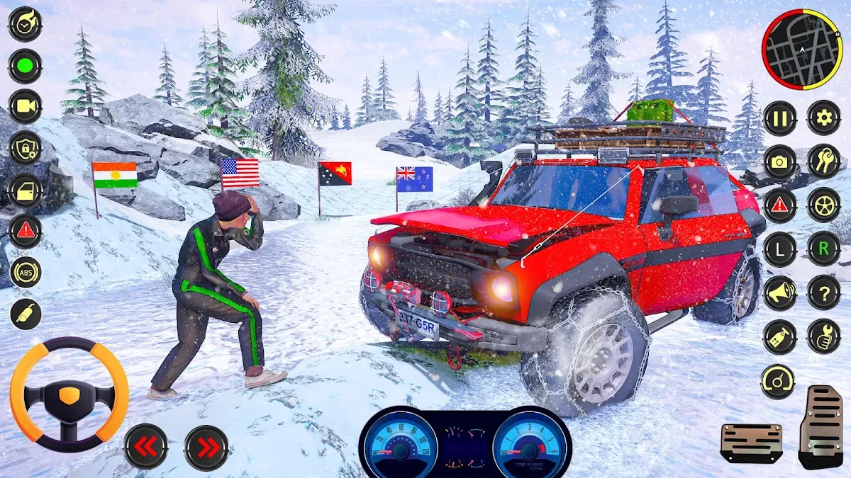 Jeep Driving Offroad Car Games gameplay